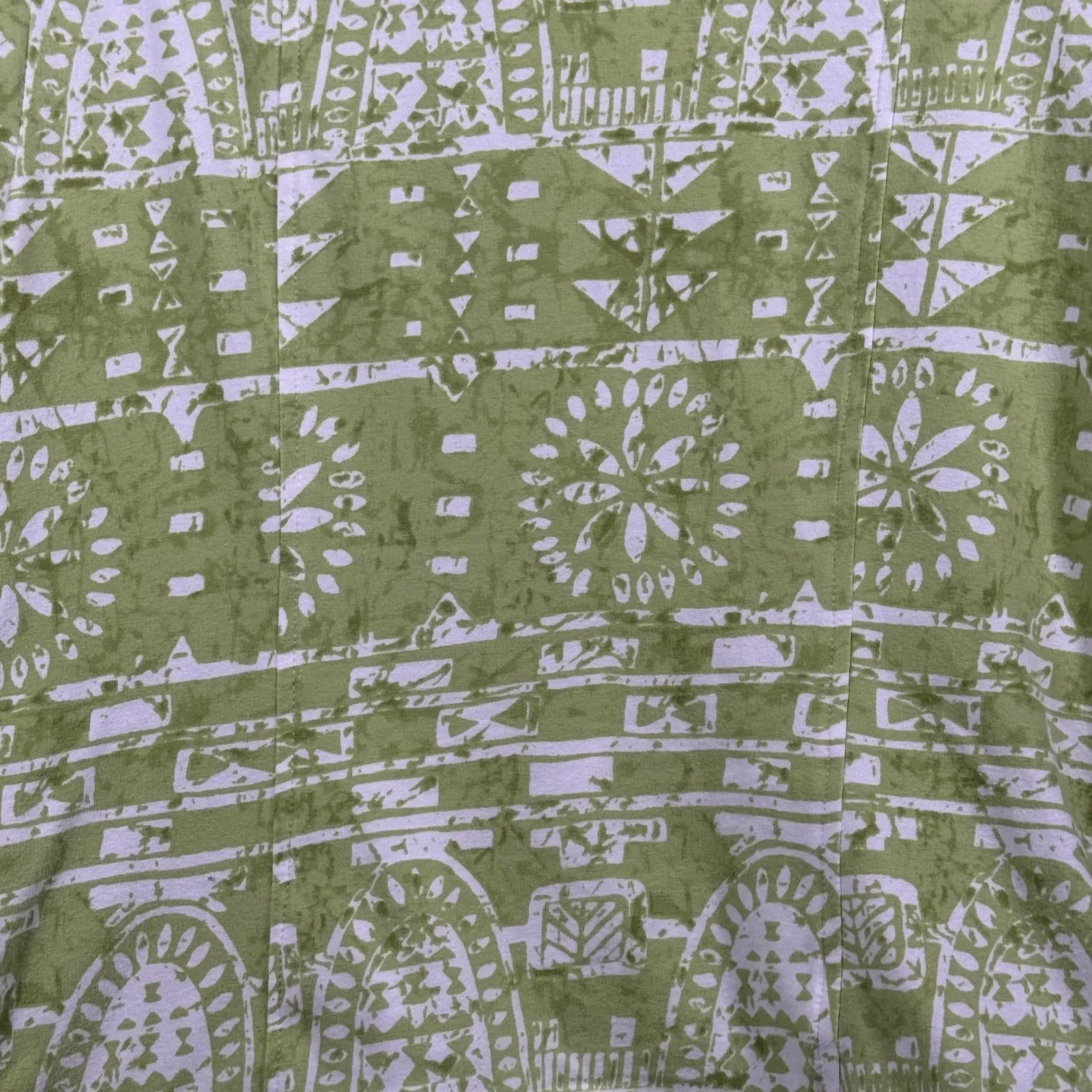 Clara‎ Sun Woo Green White Geometric Print Zip Up Jacket Small Resortwear - Image 6