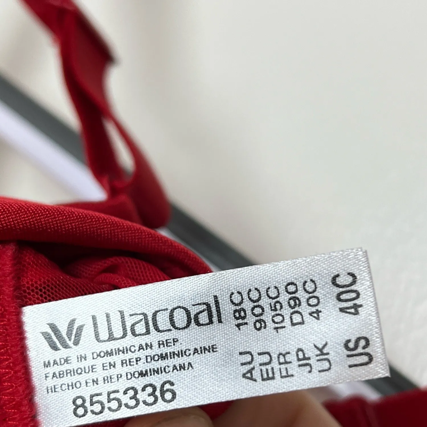 Wacoal 40C Elevated‎ Allure Underwire Bra Lift Full Coverage Red NWT - Image 5