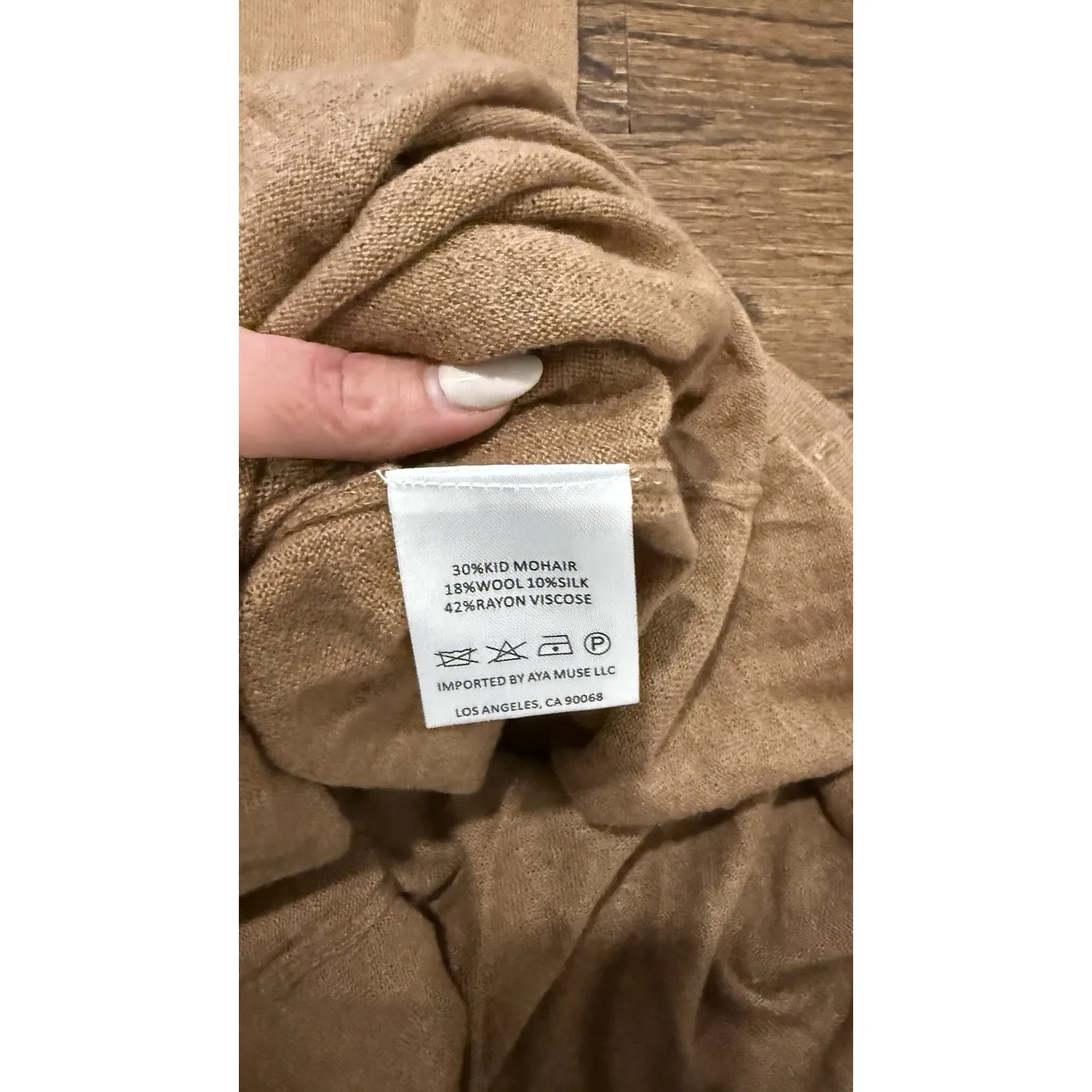 NWT Aya Muse Reed Dress In Light Brown Taupe Color Size XXS 2467 - Image 7