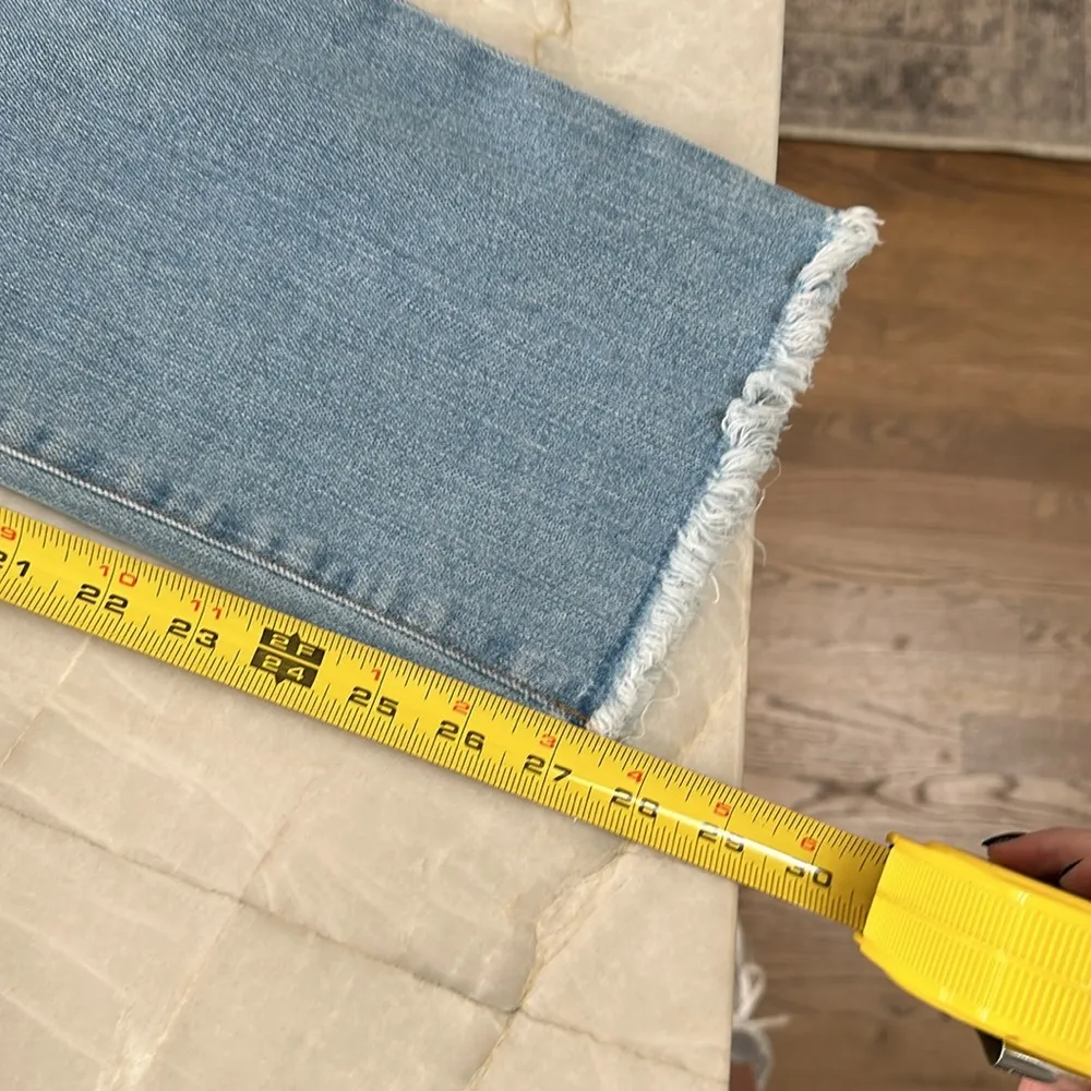 Joe's Jeans Distressed High Waist Ankle Crop Straight Jeans - Image 7