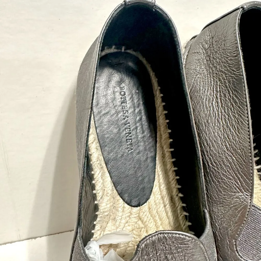 Bottega Veneta Gala Metallic Leather Espadrilles - Image 5