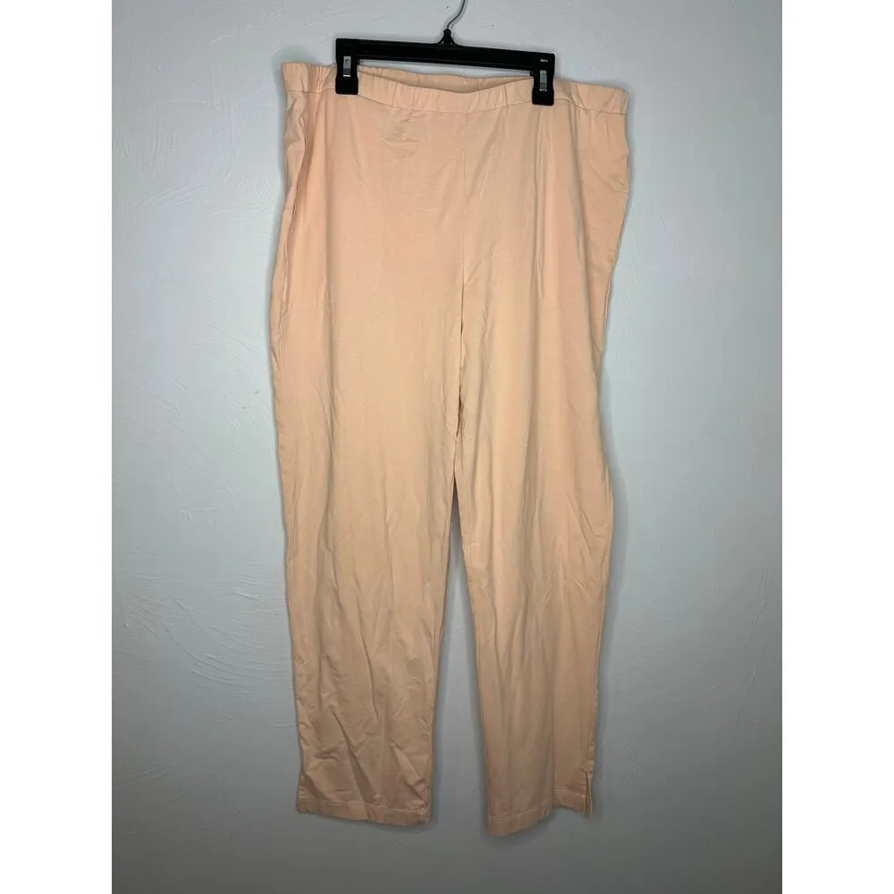 SOMA Restore Aloe Knit Pajama Set Women's Size Large Peach Pink PJS Comfort Soft - Image 8