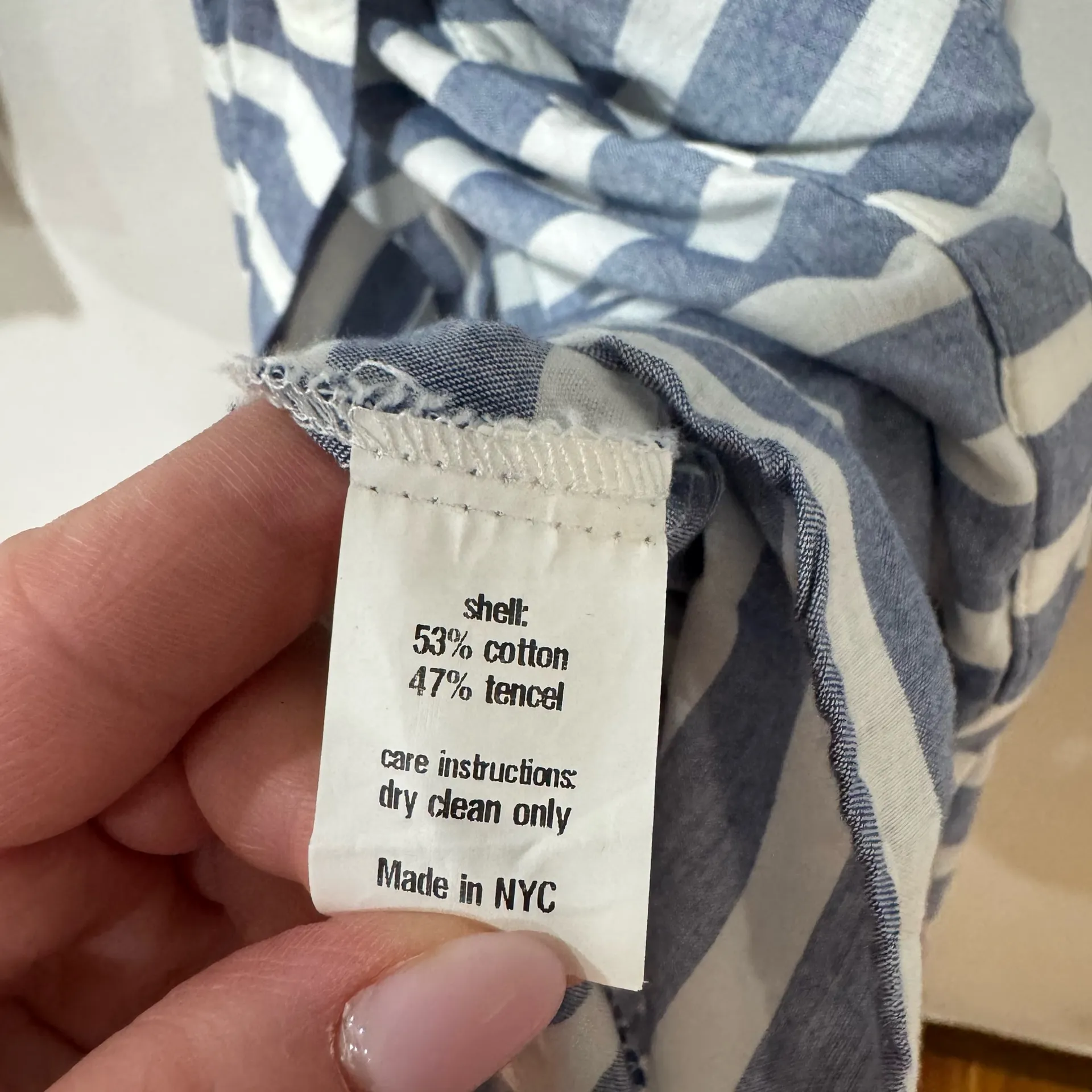 Hutch Anthropologie striped button down dress  Size Medium  - Image 11