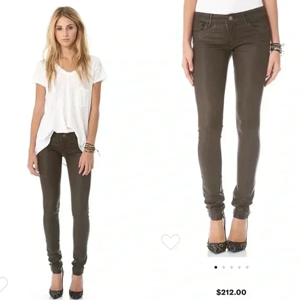 NWT Habitual Alice Coated Skinny Jeans Mid Rise Color Hide Sz 26 - Image 2