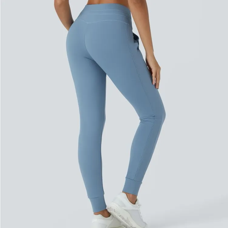 Halara Soflty Zero plush high waisted drawstring pocket plain full length jogger - Image 8