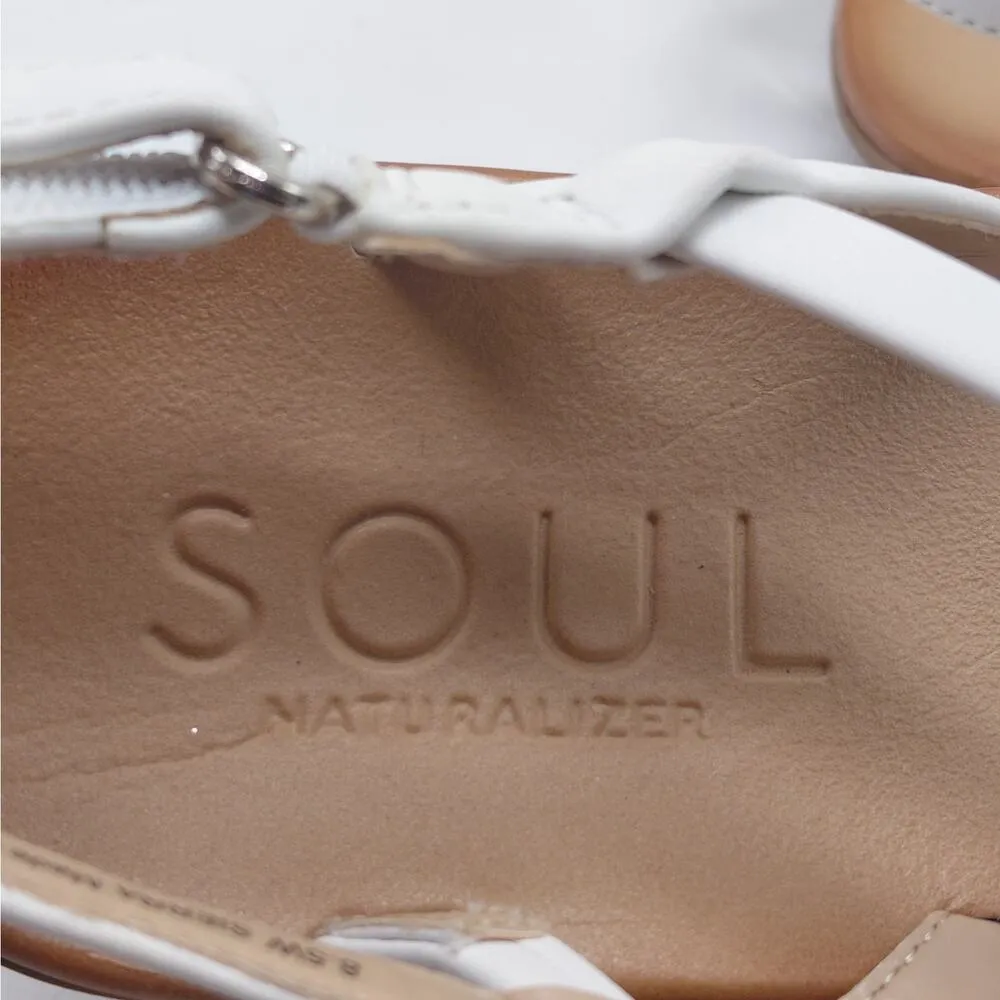 Soul Naturalizer Sierra Strappy Sandal Women's 8.5W White Casual Summer Shoes Size 8.5 - Image 9
