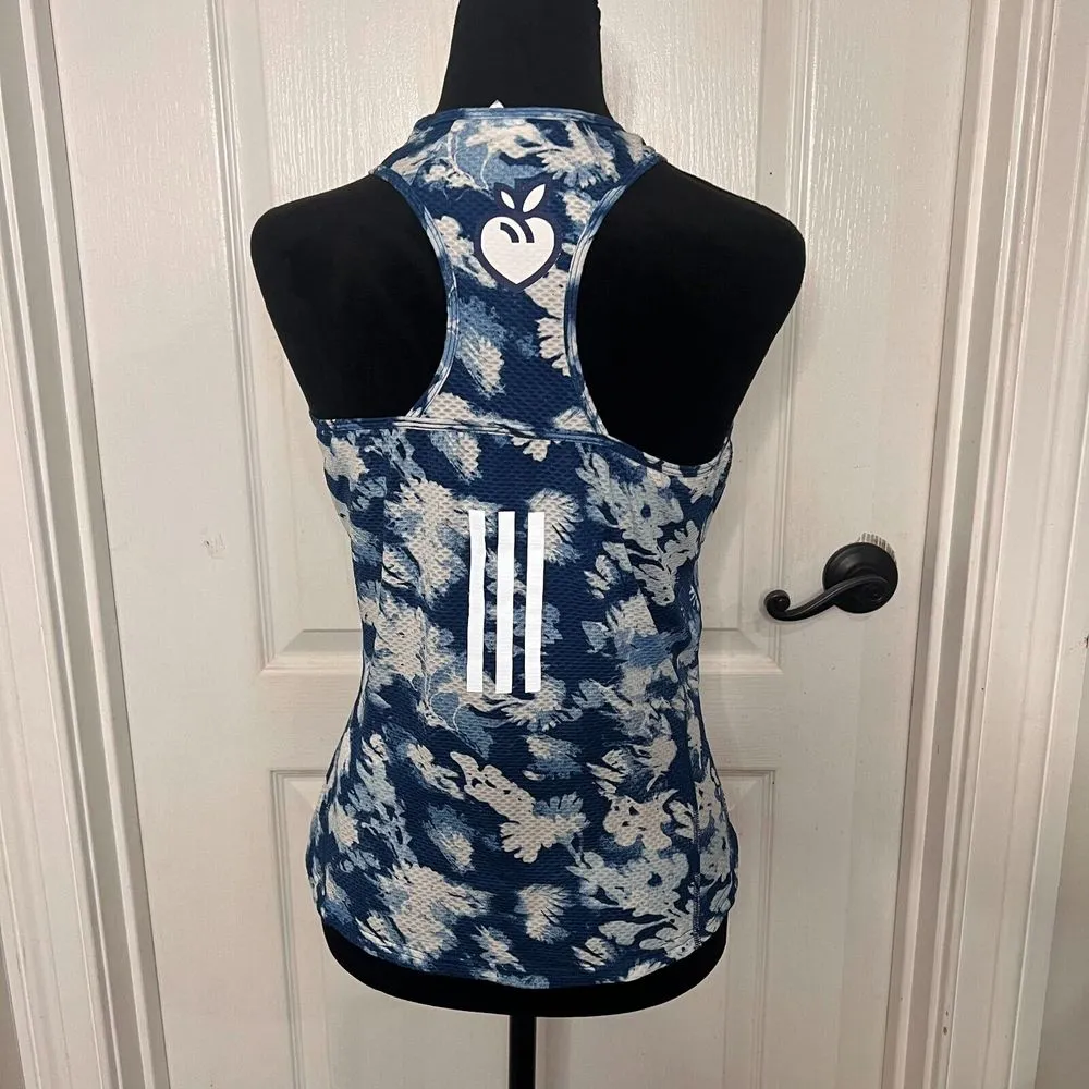 Adidas Womens Tank Top Blue Peachtree‎ Road Race Own The Run Cooler Tank Top NWT - Image 4