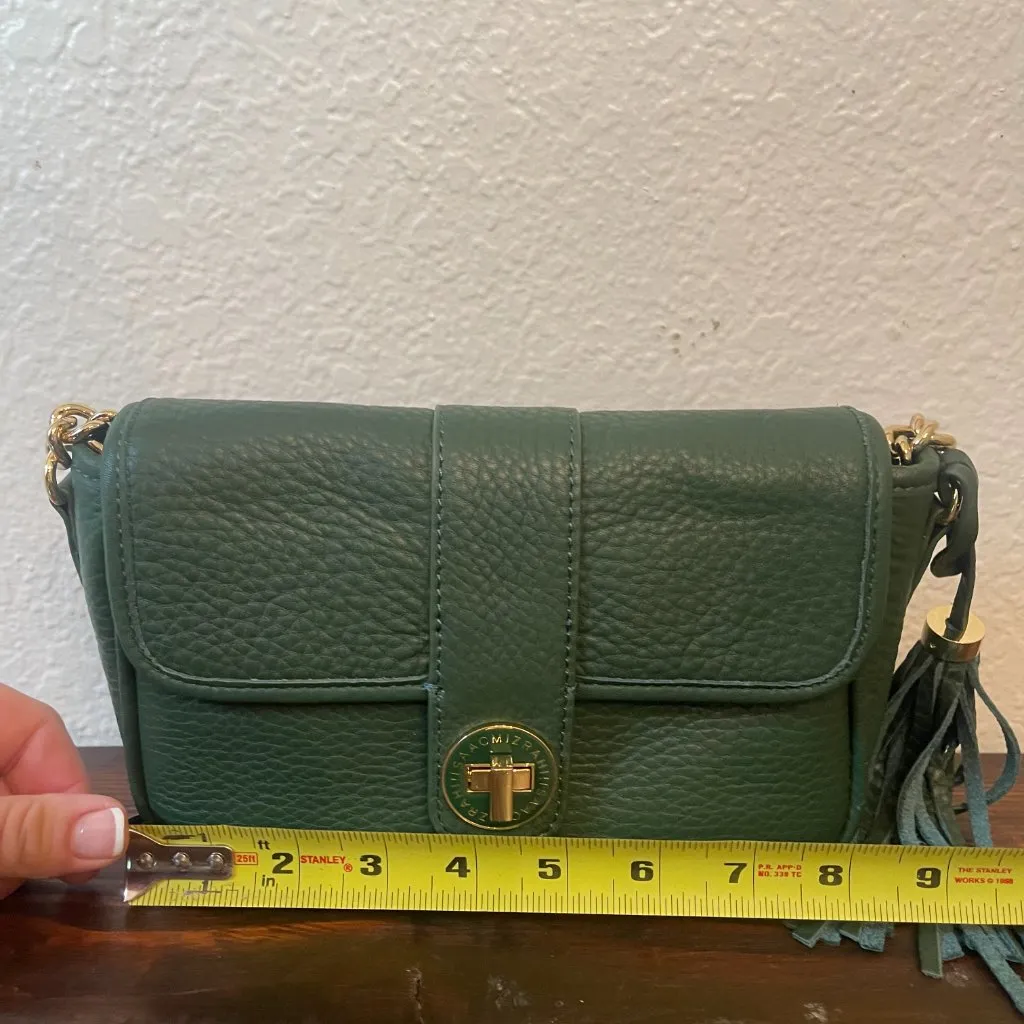 Isaac Mizrahi Green Crossbody Purse - Image 3