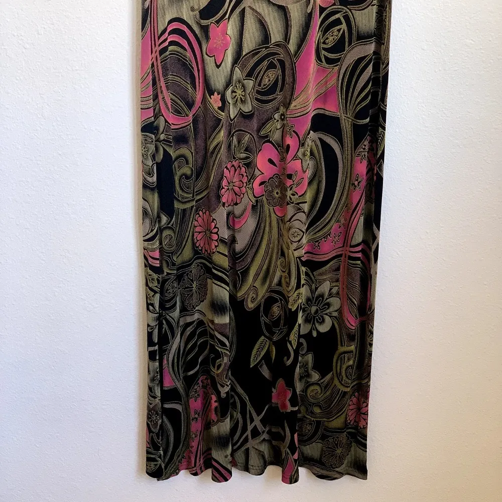 Vintage Y2K Made in Heaven Mesh Floral Maxi Dress Size M - Image 6