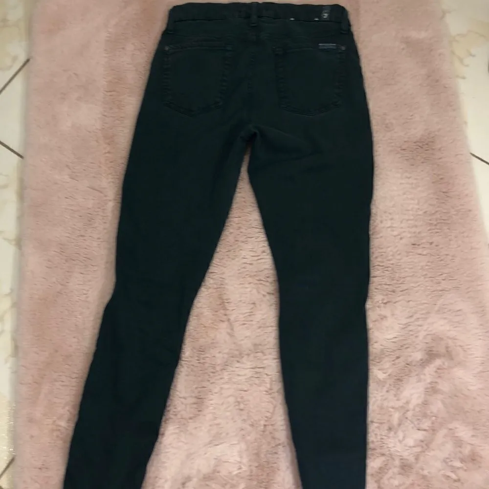 7 for all mankind forest green skinny cropped jean - Image 6