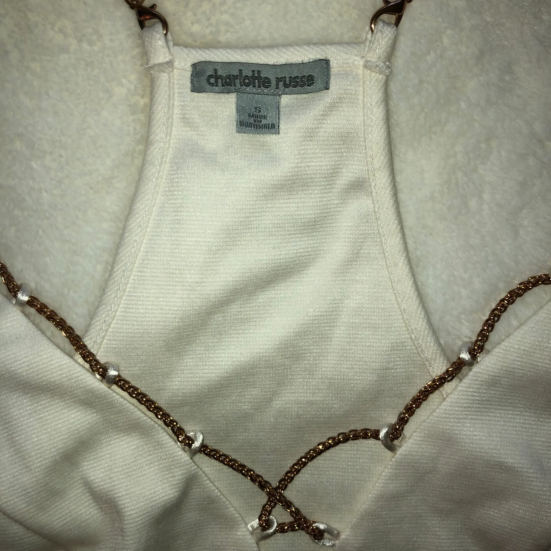 White Crop Top - Image 3