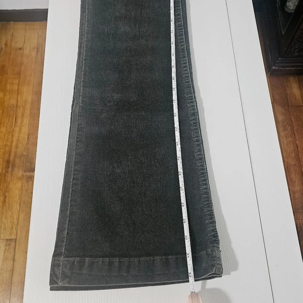 Free People We The Free Flora Cord Low-Rise Bootcut Jeans /Vintage Green/ - S-28 - Image 7