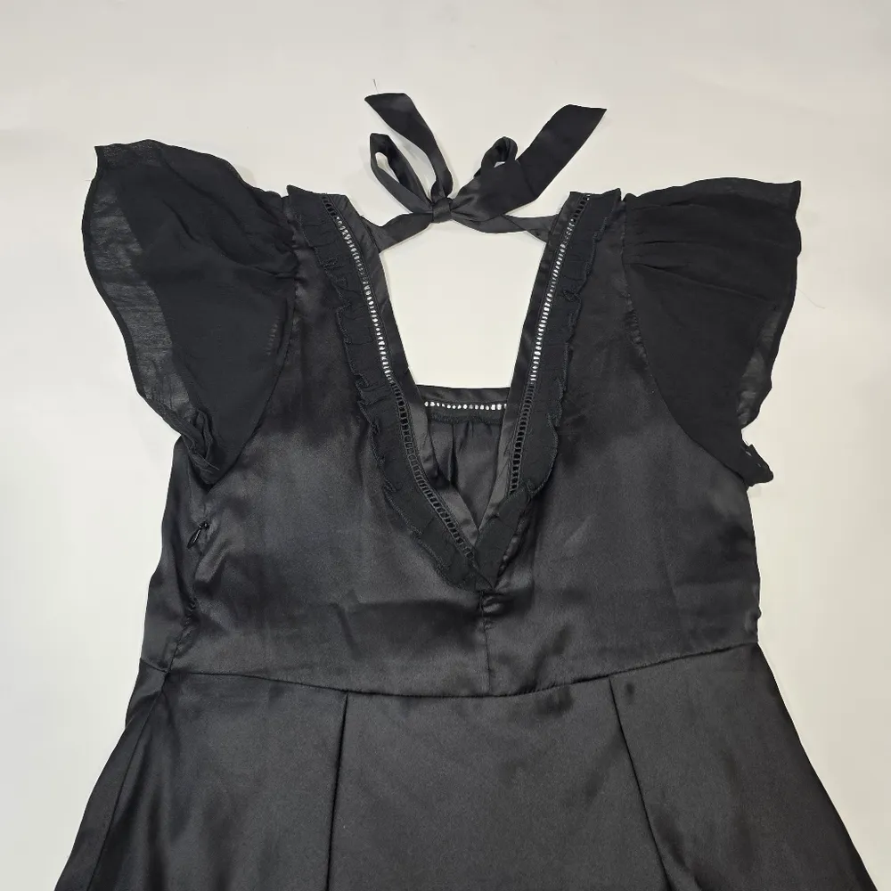 Free People x Revolve Violet Visions Slip Mini in Black Combo - Image 11