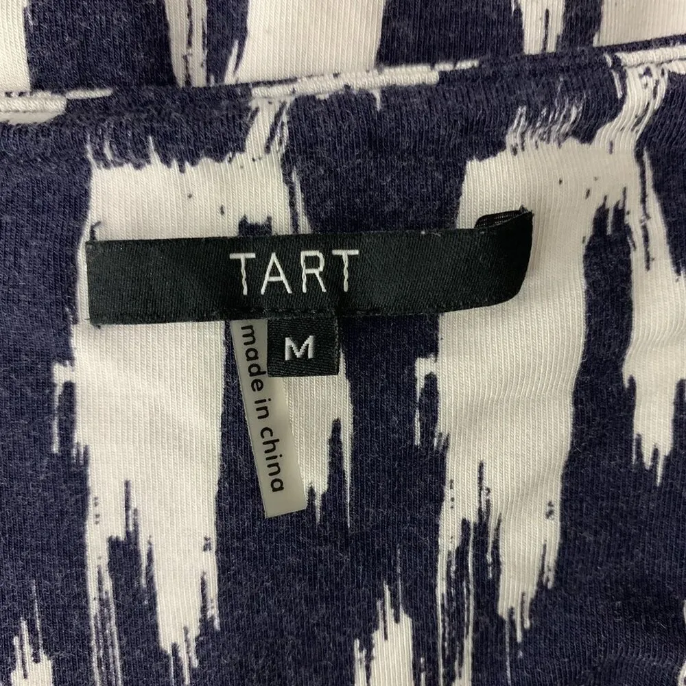 Tart Halter Empire Waist Mini Dress Navy White Medium - Image 6