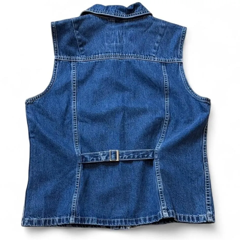 Vintage Eddie Bauer Denim Vest - Image 4