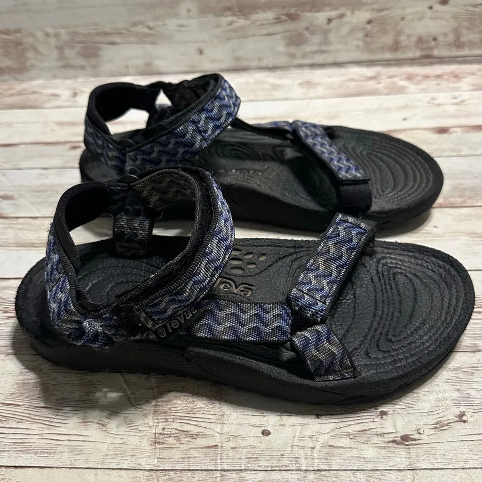 Teva Sandals Women's Size 7 Blue Nylon Hiking Shoes Waterproof Adjustable - Image 4