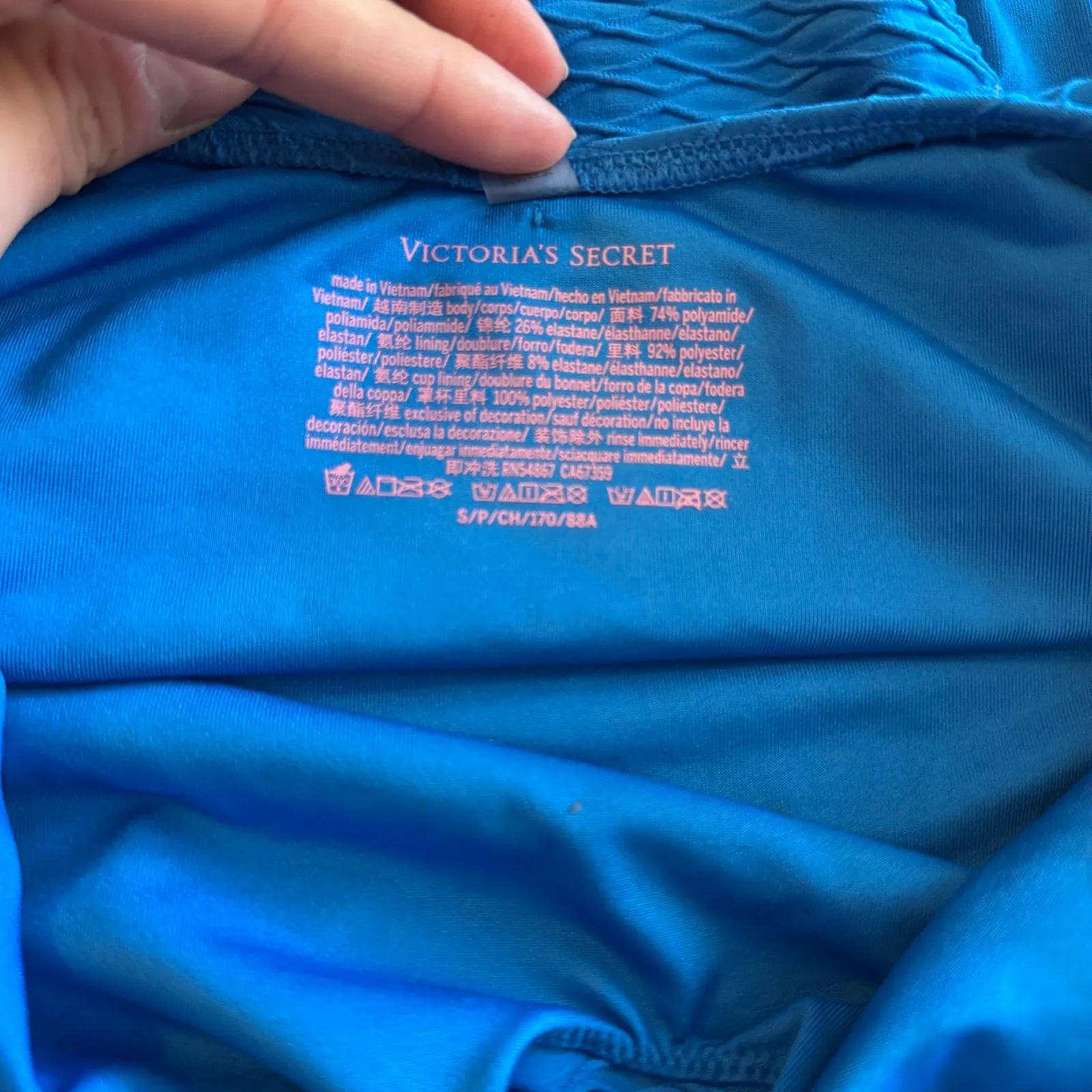 Victoria Secret Swim The Twist Removable Padding One-Piece Swimsuit Size S NWOT - Image 3