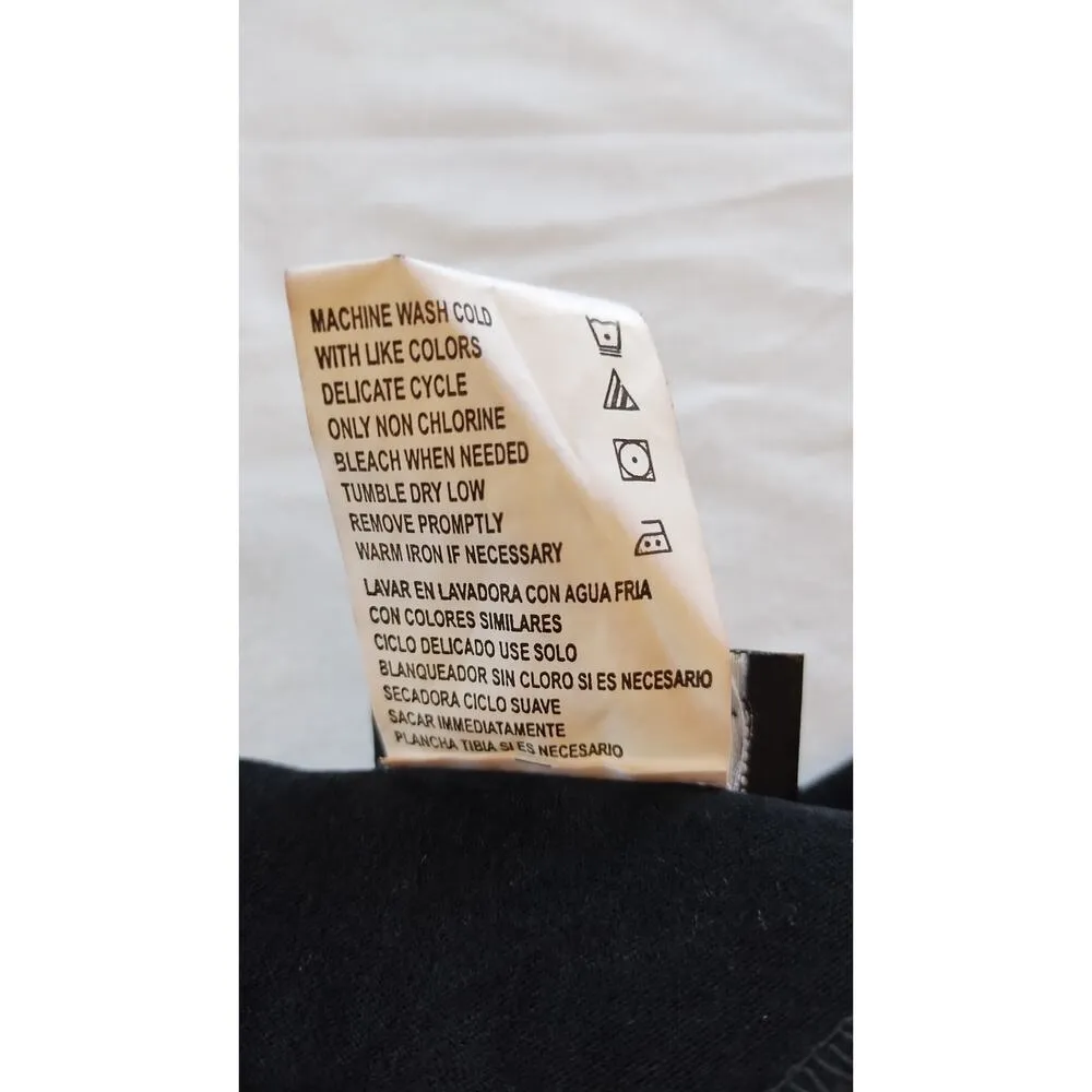 New Melissa Harper Women's Black Lined Dress Shoulder Pads Scarf Size 14 - Image 7