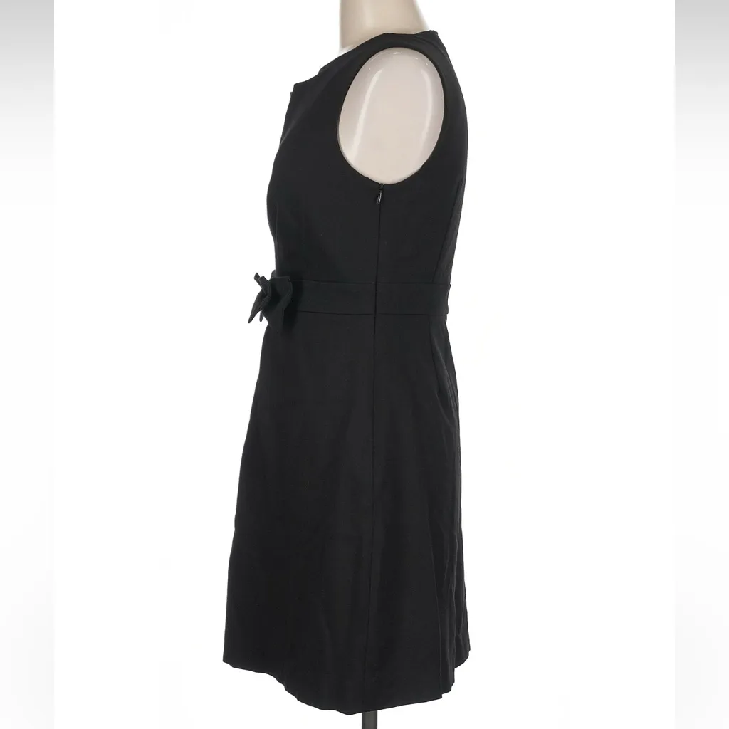 Trina Turk Black Front Bow Sleeveless Cocktail Party Holiday Dress Size 6 Small - Image 5