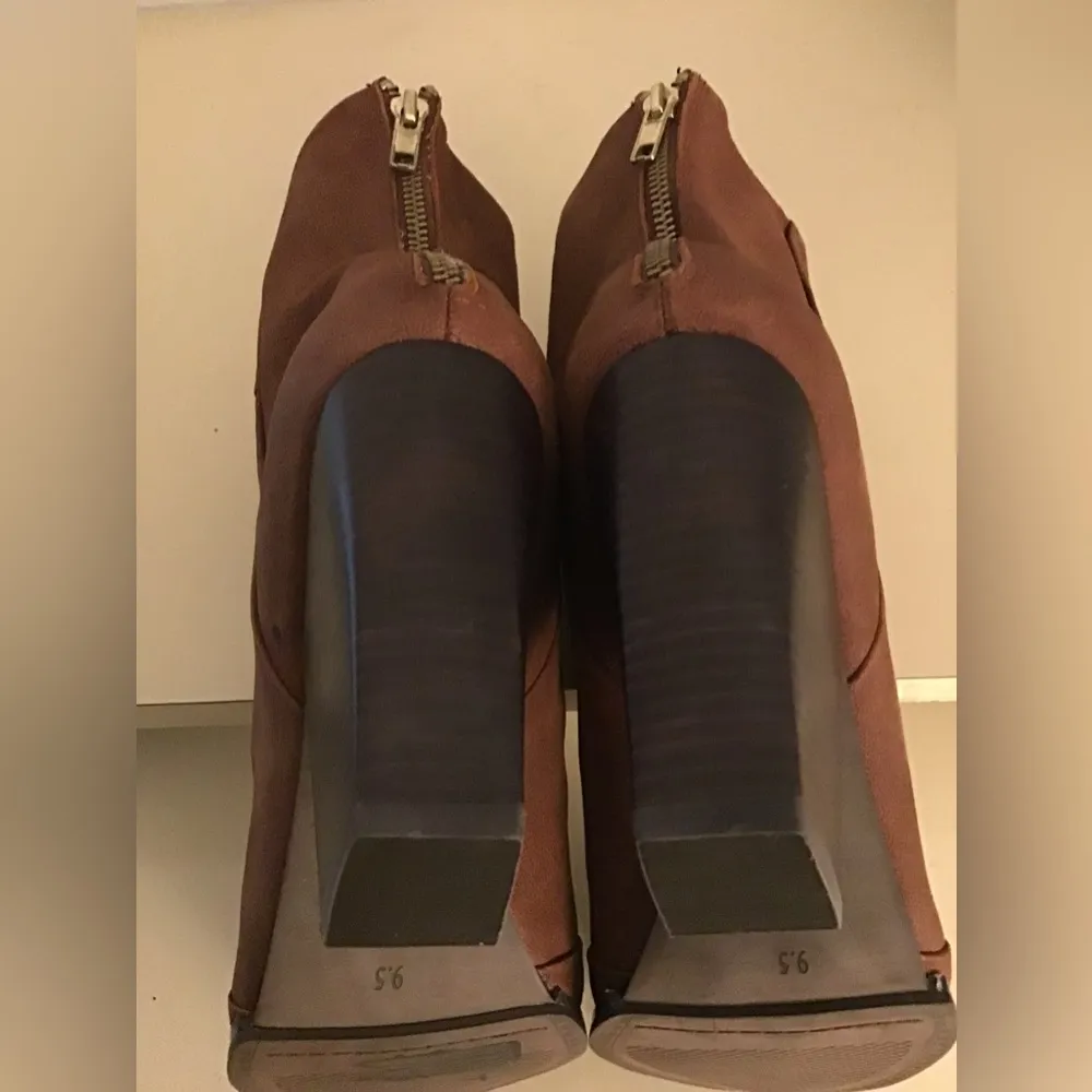 Kelsi Daggar chestnut brown leather boots US 9.5 - Image 8