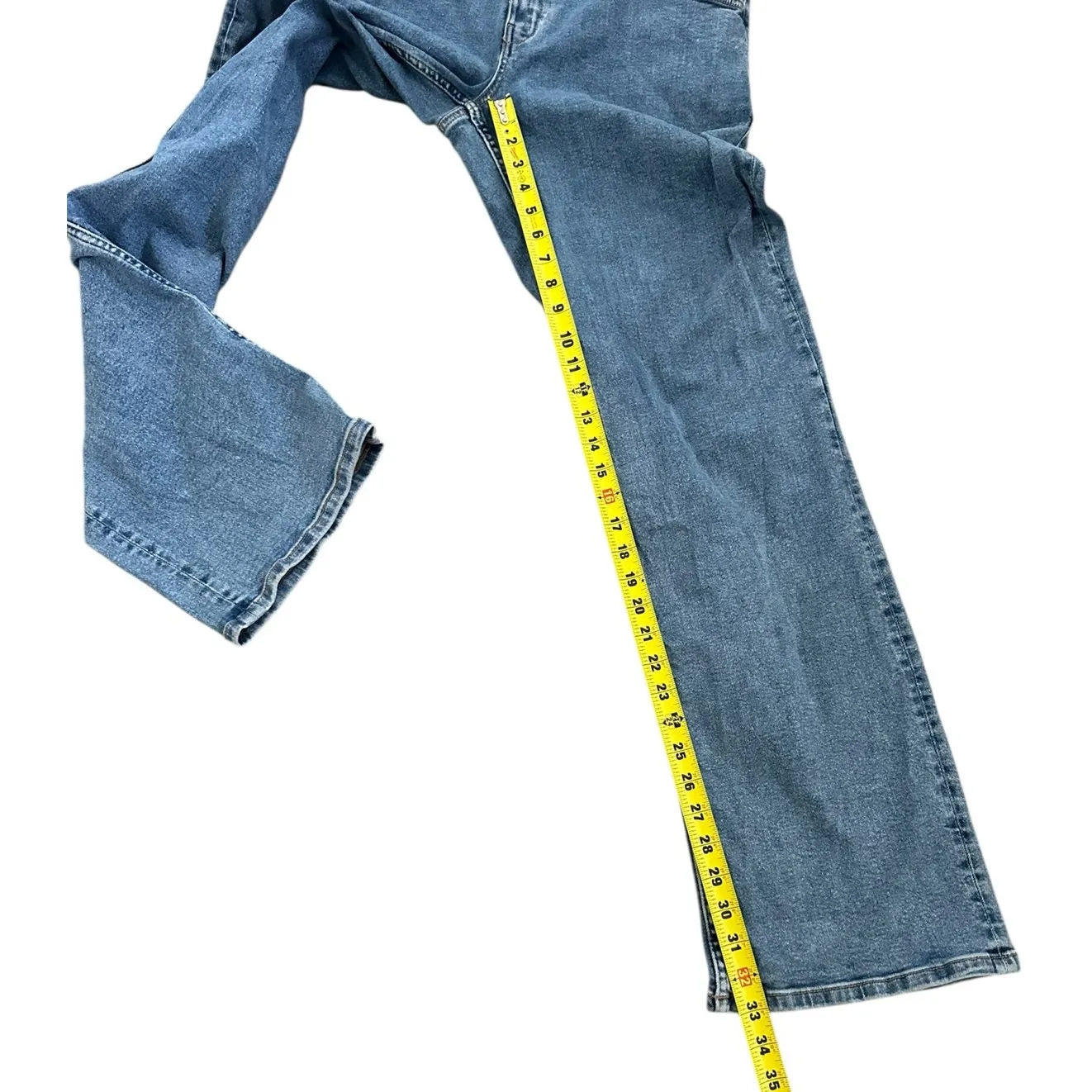 Mango Danielle strapless denim jumpsuit in blue size large - Image 10