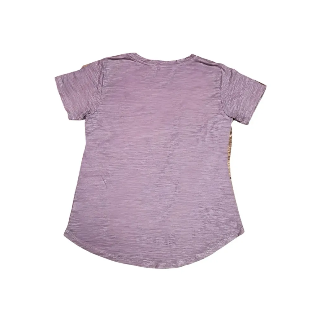 Altar d State V Neck Straps Purple Short Sleeve T Shirt Size M‎ Cozy Athleisure - Image 2