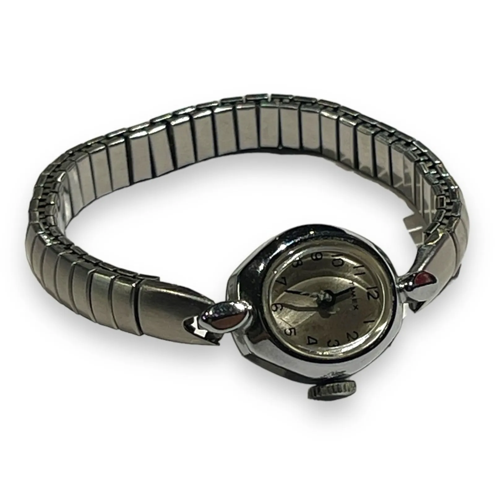Timex Vintage Ladies Manual Wind Stainless Steel Stretch Band Watch - Image 3