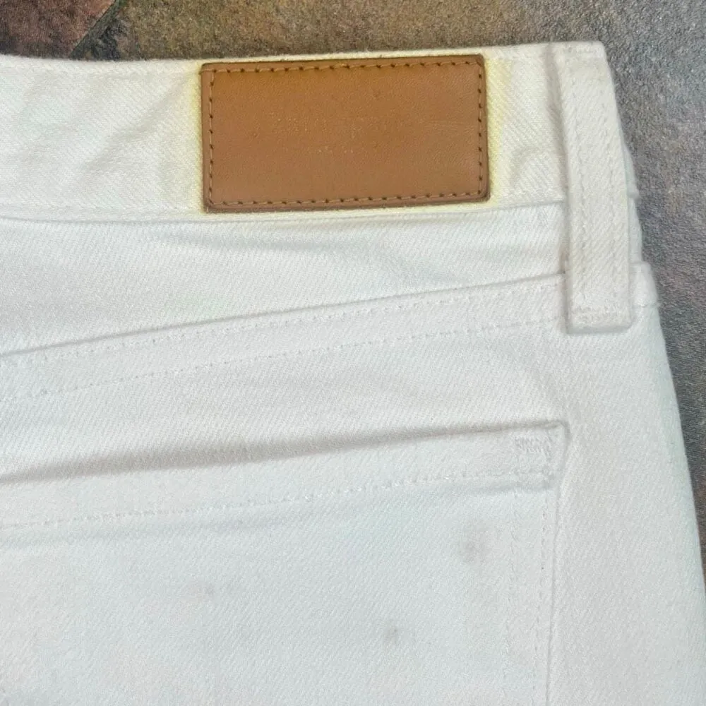 Kate Spade Broome Street White Mid Rise Straight Leg Jeans 29 - Image 16