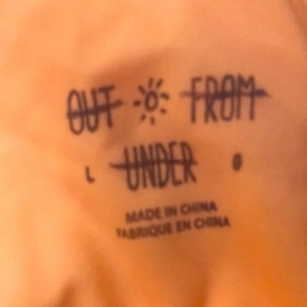 New Orange Peach Strappy Swimsuit Set Top Bottom Size Large - Image 8