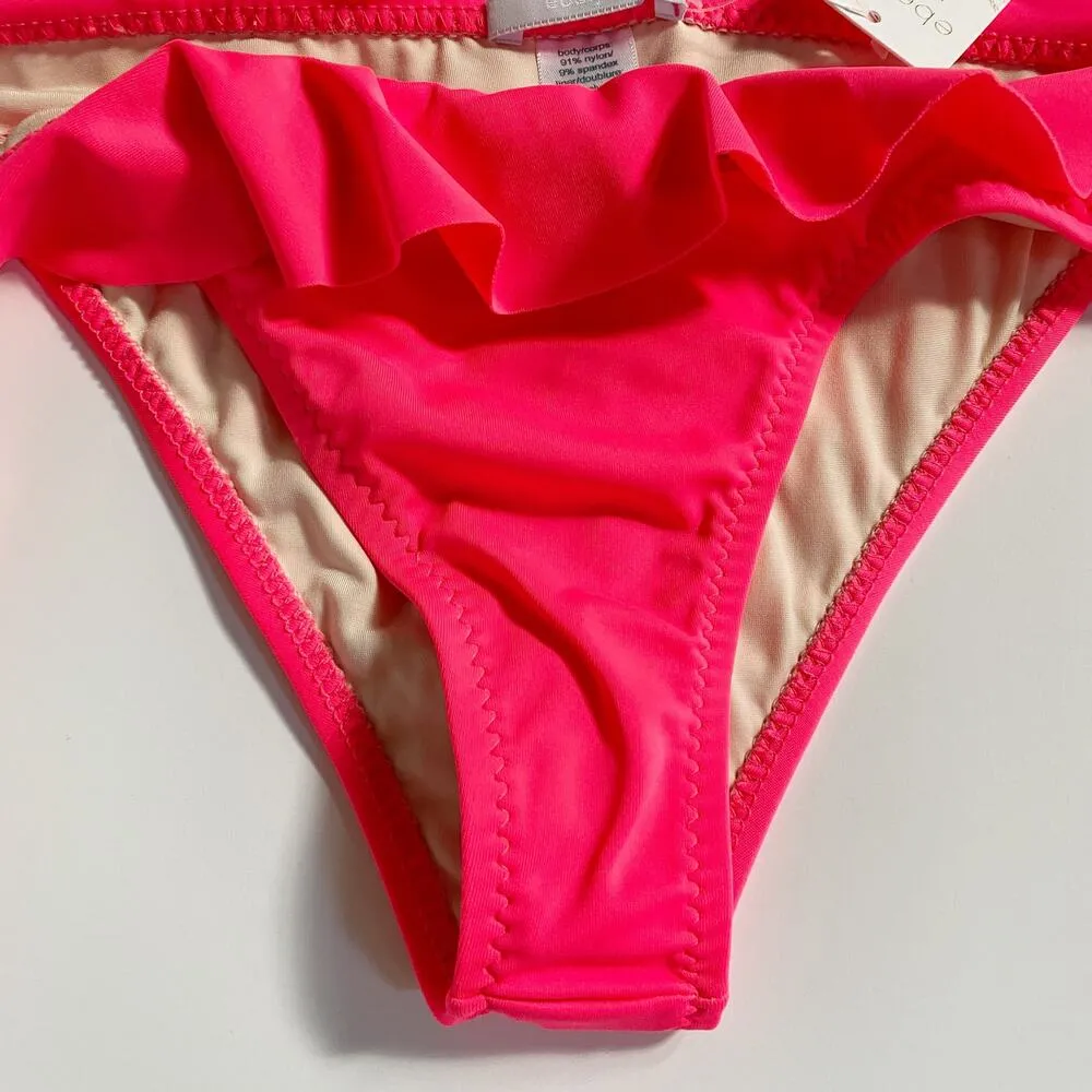 Eberjey Womens Pink String Bikini Bottoms Swim Suit Size L NWT Resort Beach Vaca - Image 4