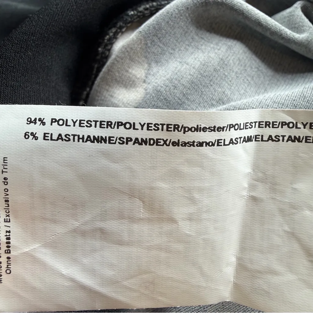 Joseph Ribkoff black/taupe wide leg palazzo pants pull on floral abstract US 8 - Image 9