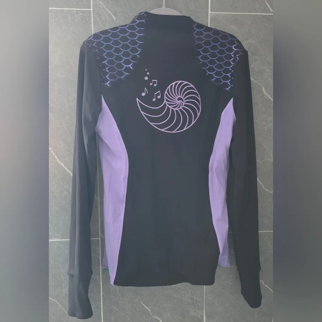 NWT Crowned Athletics Mermaid Princess Purple Dragon Reversible Jacket Medium - Image 9