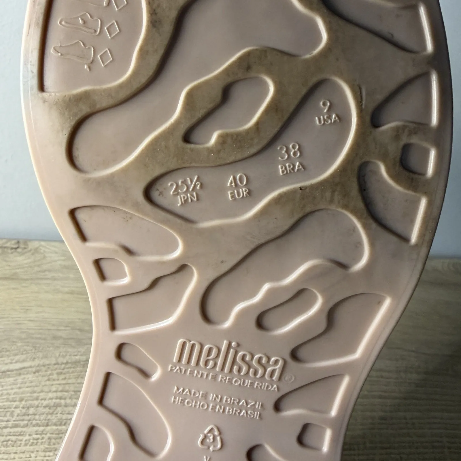 Melissa Patty Peep Toe Platform Slide Sandal Cream Wedge Jelly Shoes Womens 9 - Image 14