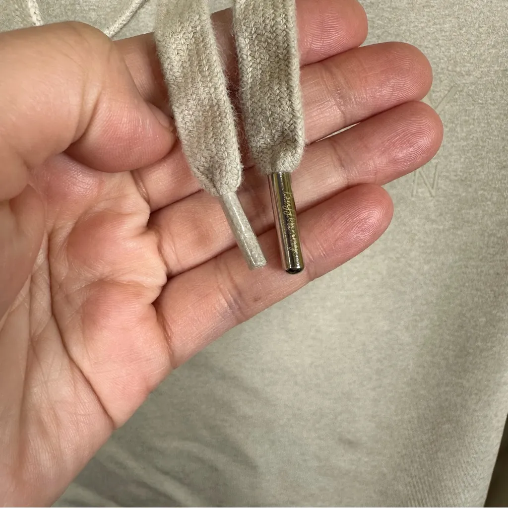 Buffbunny Athleisure Cropped Hoodie Stretch Activewear Gray Gym Ready M - Image 7