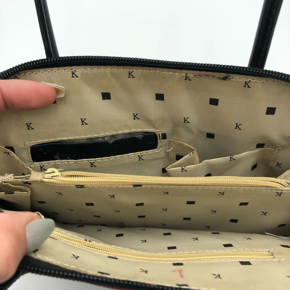 Vintage Kate Spade Striped Shoulder Bag OS - Image 11