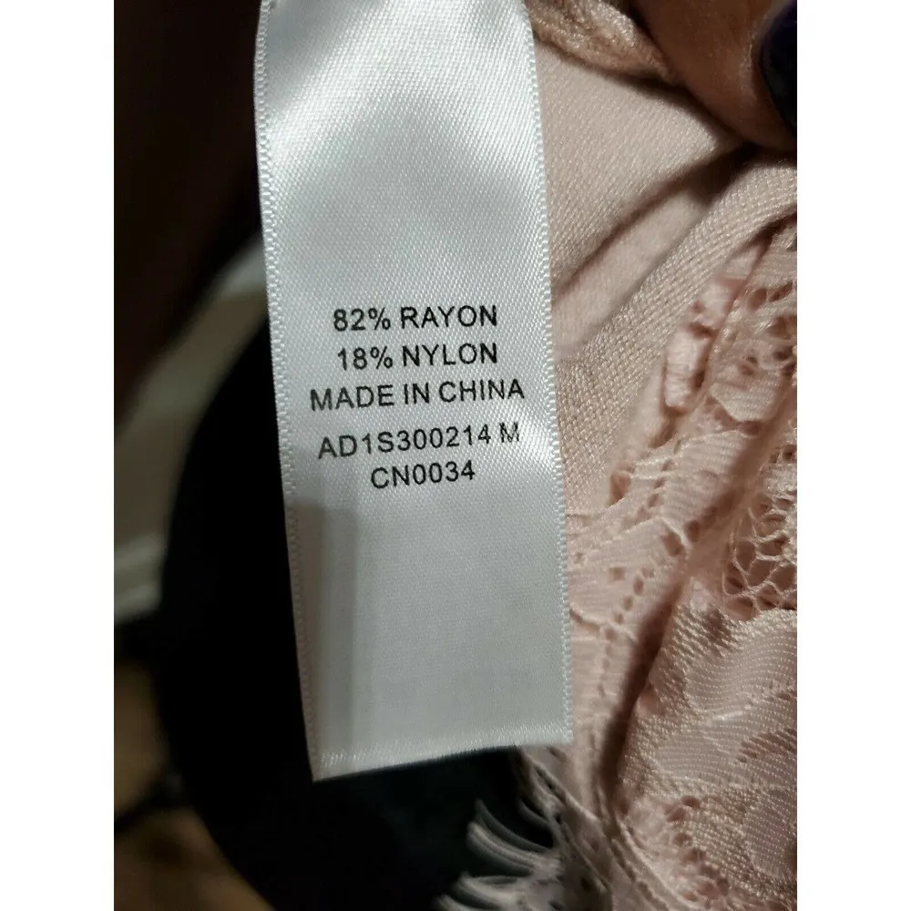 Adrianna Papell Women's Pink Rayon Round Neck Long Sleeve Sweater Top Size Small - Image 10