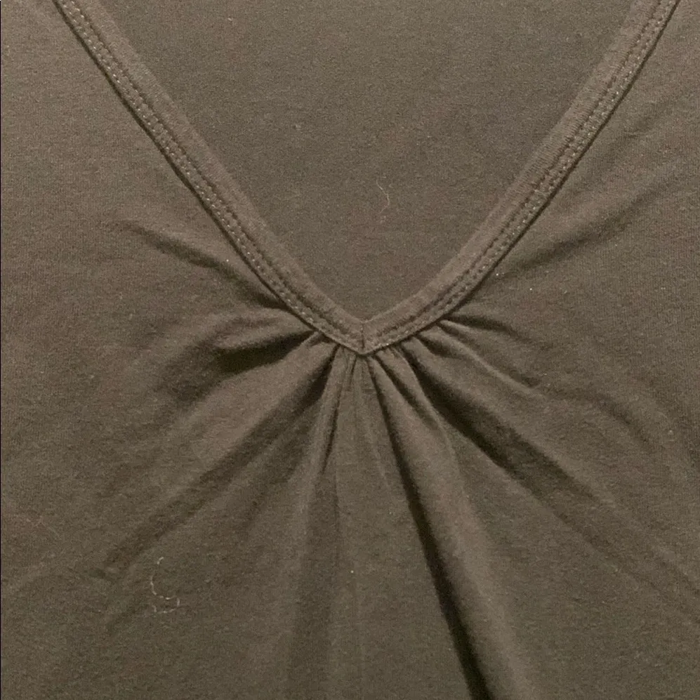 Black Fitted Cap Sleeve Ruched Blouse ~ XL Size undefined - Image 3