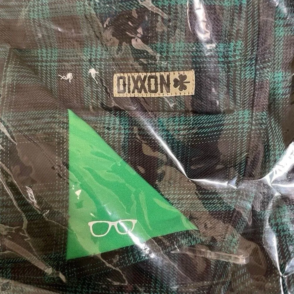 Dixxon Flannel Co McCaffrey Pearl Snap Plaid Shirt Womens S Green Western Black - Image 3