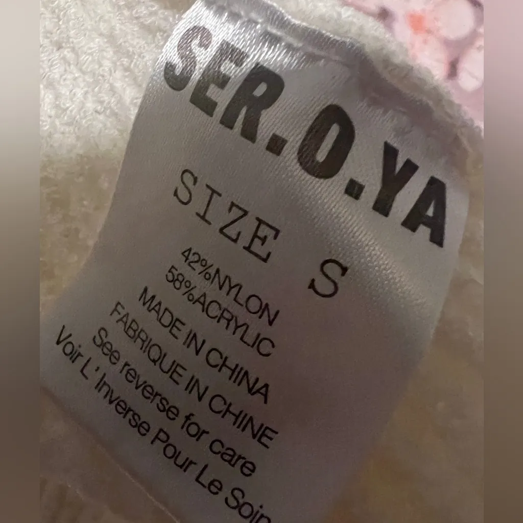 SER.O.YA $245 Dress Iris White Ribbed Knit Maxi Tank Slit Racerback Bodycon - Image 4