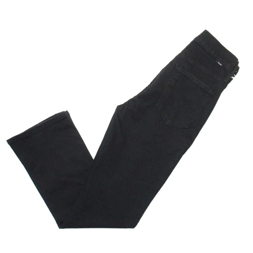 NWT Mother Tripper in Not Guilty Black High Rise Kick Flare Stretch Jeans 25 - Image 7