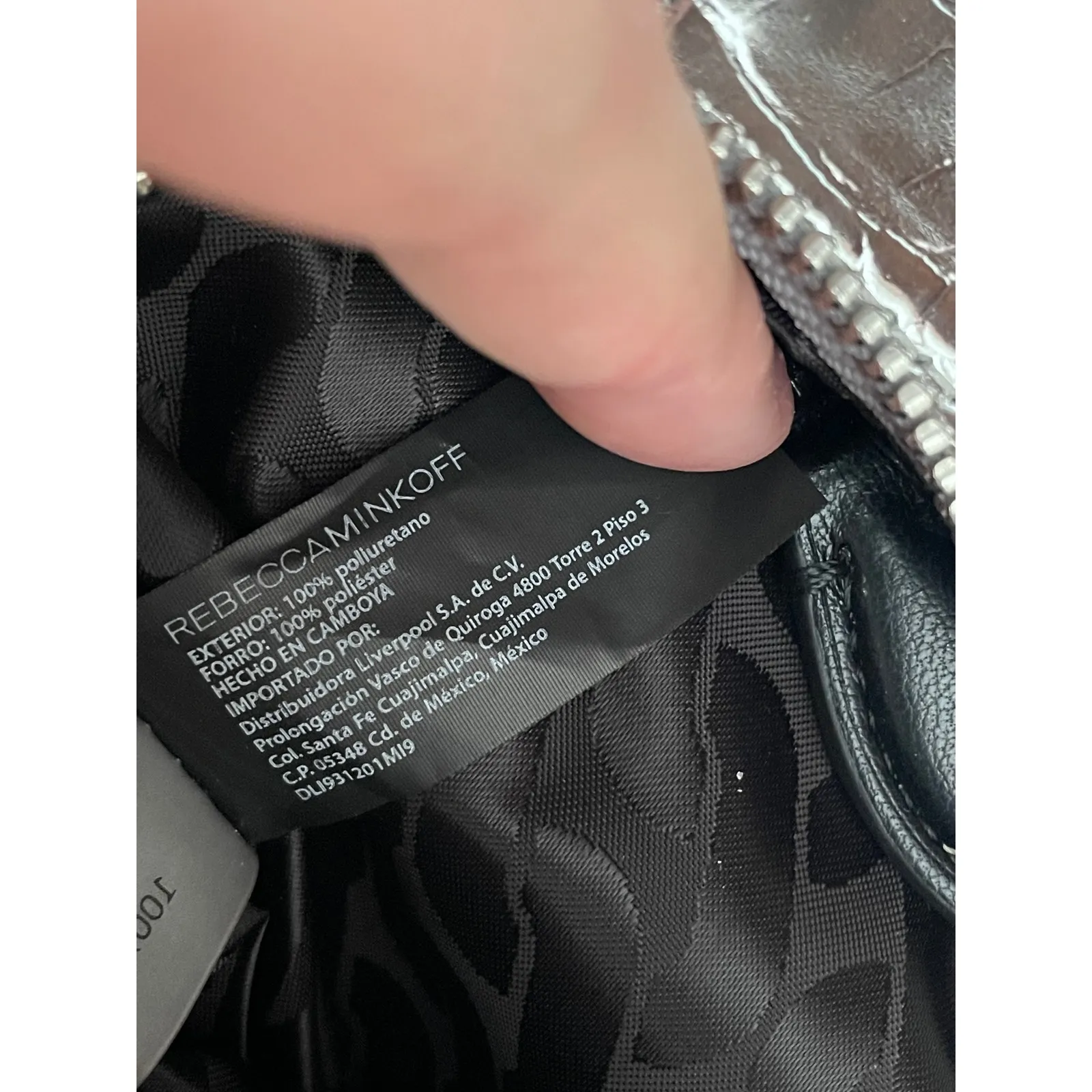 Rebecca Minkoff Silver Makeup Bag - Image 5