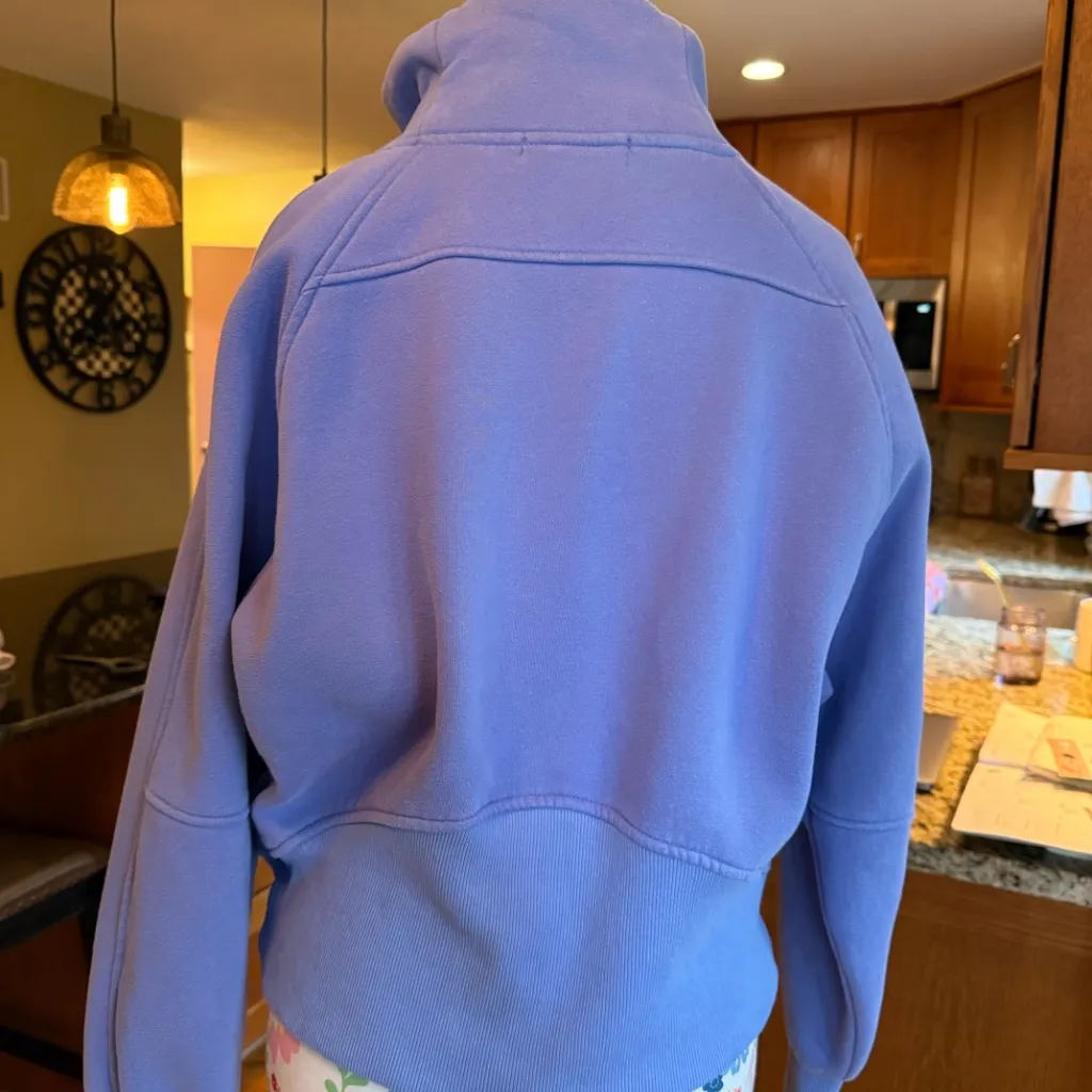 Discount Divas Luxe Fleece Funnel Neck Pullover Blue - Image 2