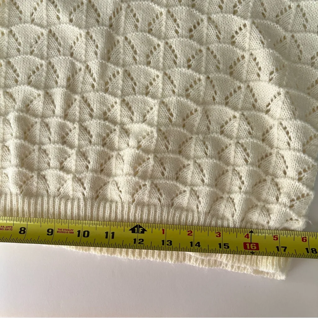 Vintage Blaire Ivory Knit Sweater•Sz L - Image 9