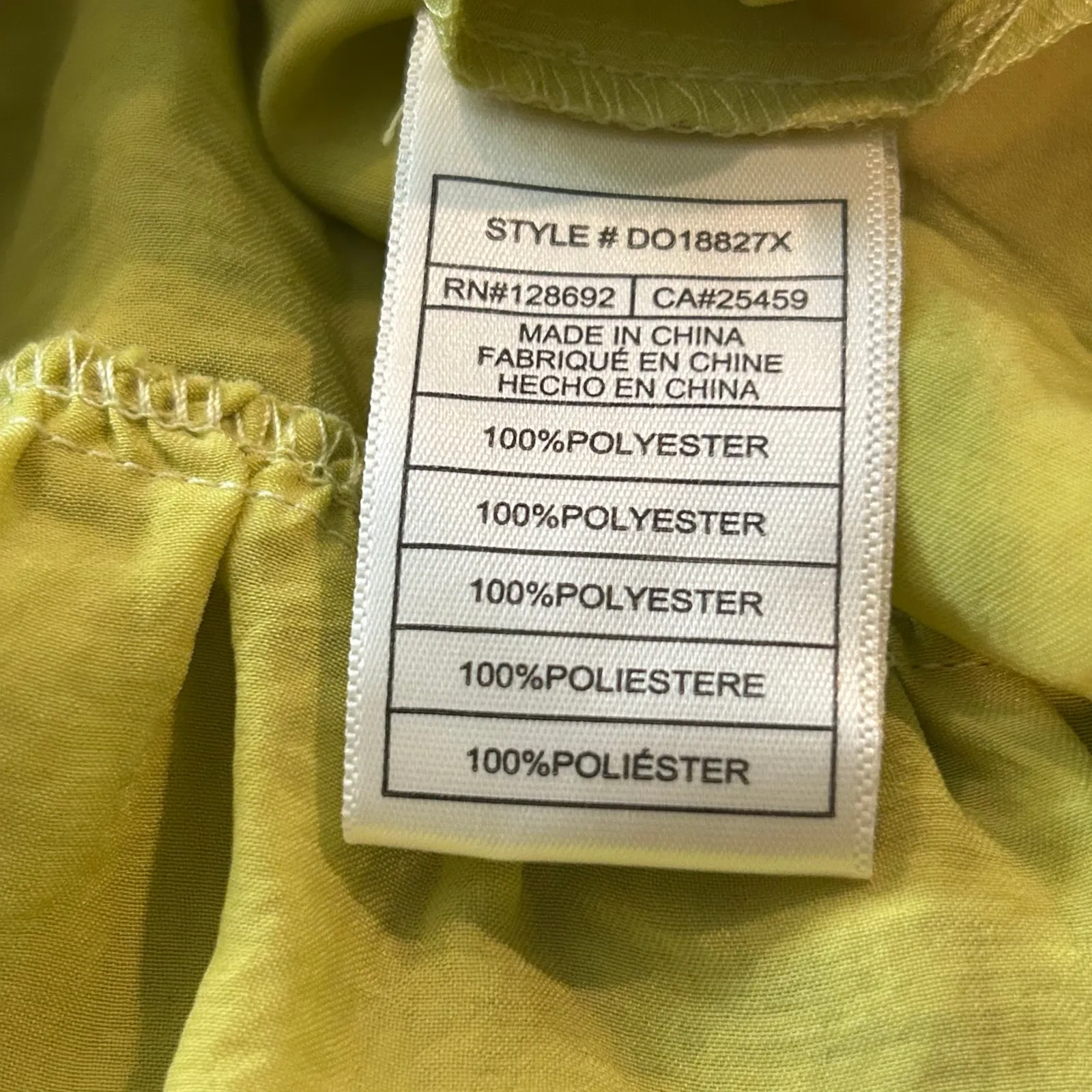 Steve Madden Dress Womens S‎ Golden Lime Prairie Dreams V Neck Mini Dress NEW - Image 12