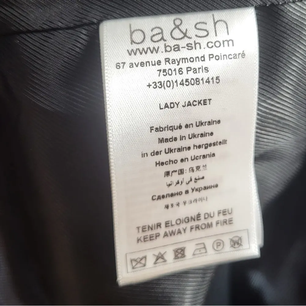 Ba&sh  Ckost Wool Blend Lady Jacket in Freckled Chevron Grey - Image 13