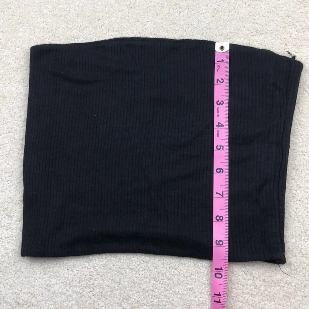 Windsor : Black Ribbed Bandeau - Image 4