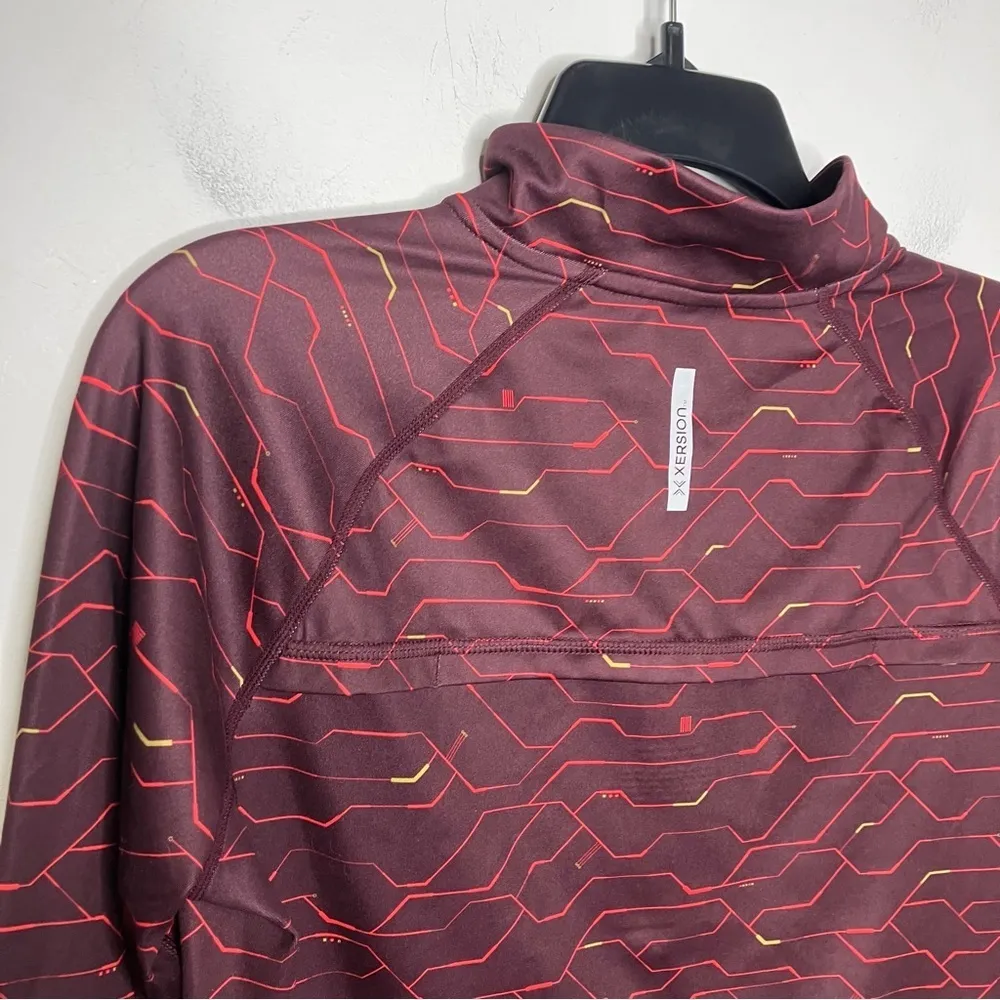 Xersion maroon‎ purple half zip pulloverr quick dry size medium - Image 5