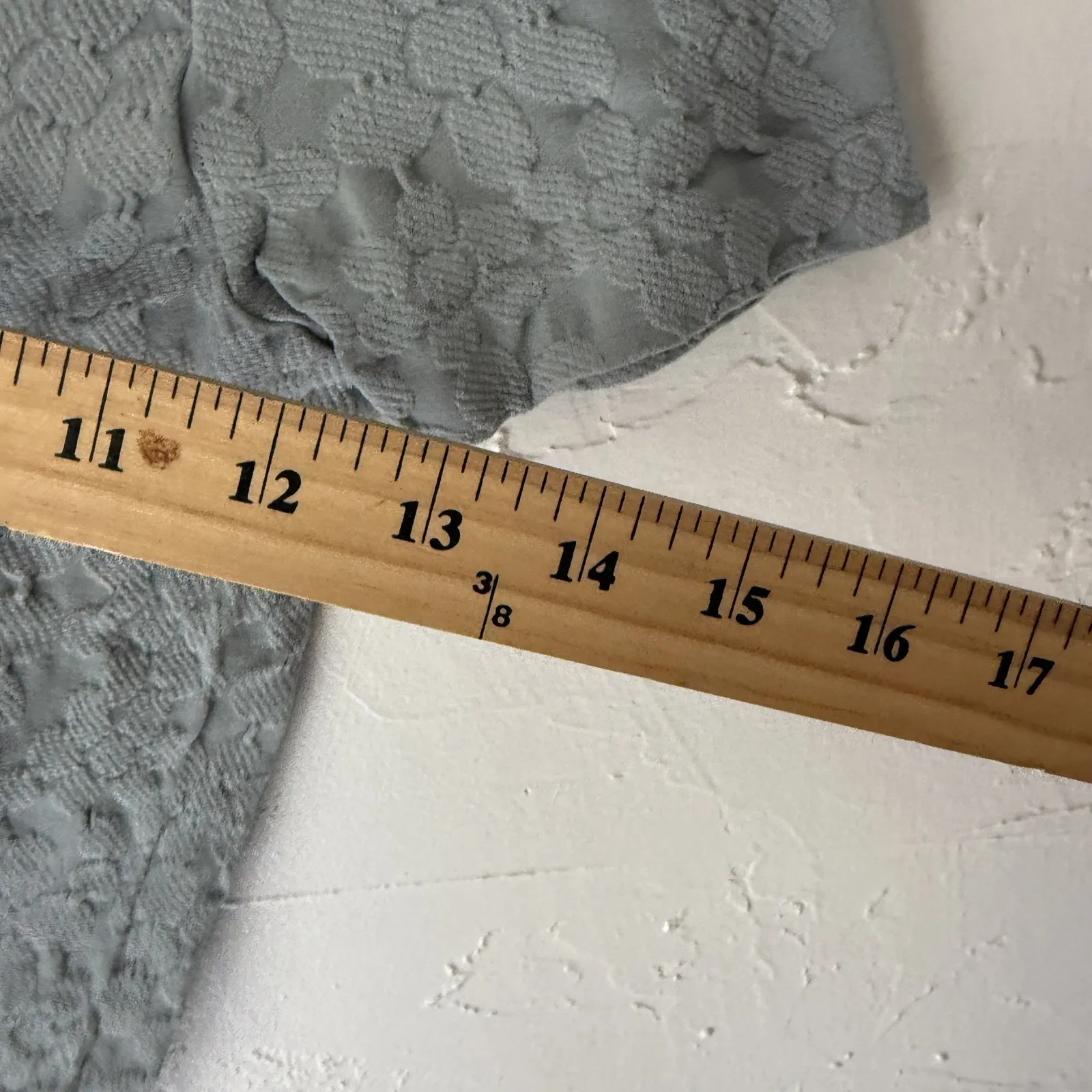 Emma & Elsa Y2k One‎ Size Gray Floral Textured Short Sleeve Stretch Baby Tee - Image 6