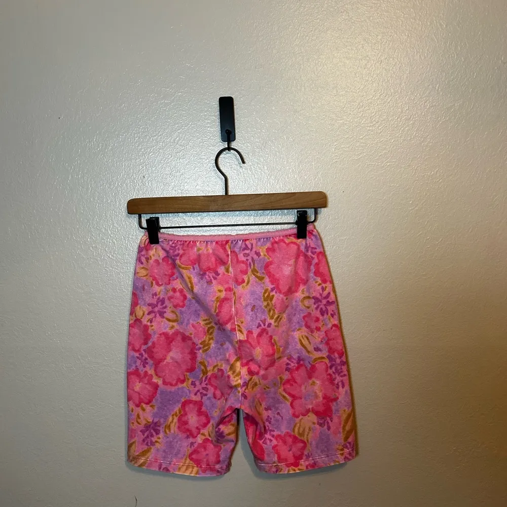 Free People Crop‎ Top and Bike Shorts Floral 2-piece Matching Set - Image 5