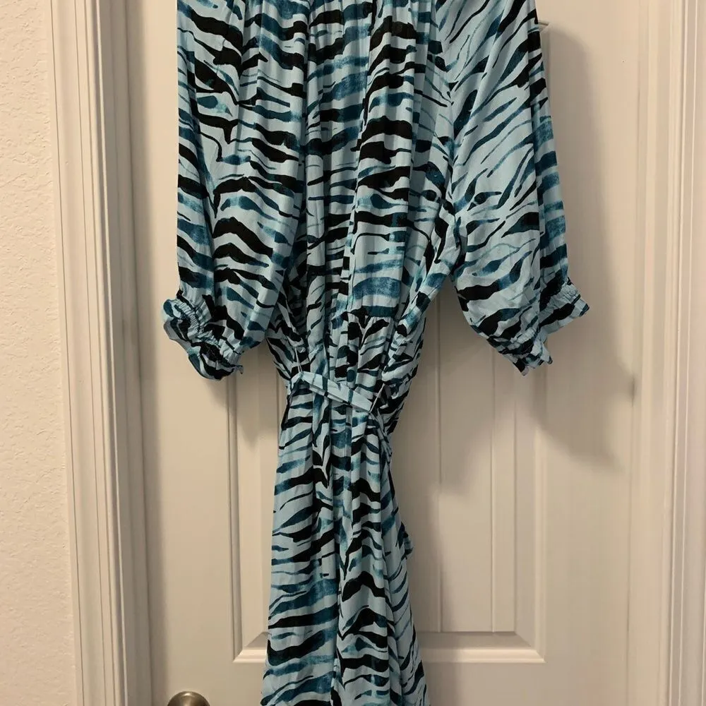 Eloquii Elements Women’s Plus Tie Waist Dress with Puff Sleeves Size 22 / 24 NWT - Image 7